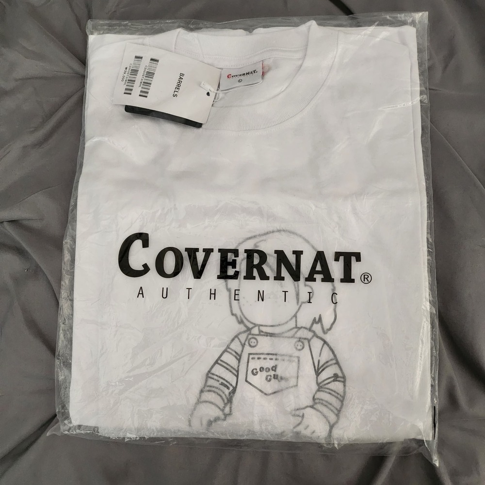 Covernat x Chucky Child's Play Good Guys Whte Grphic T-Shirt Large NWT C2003ST31